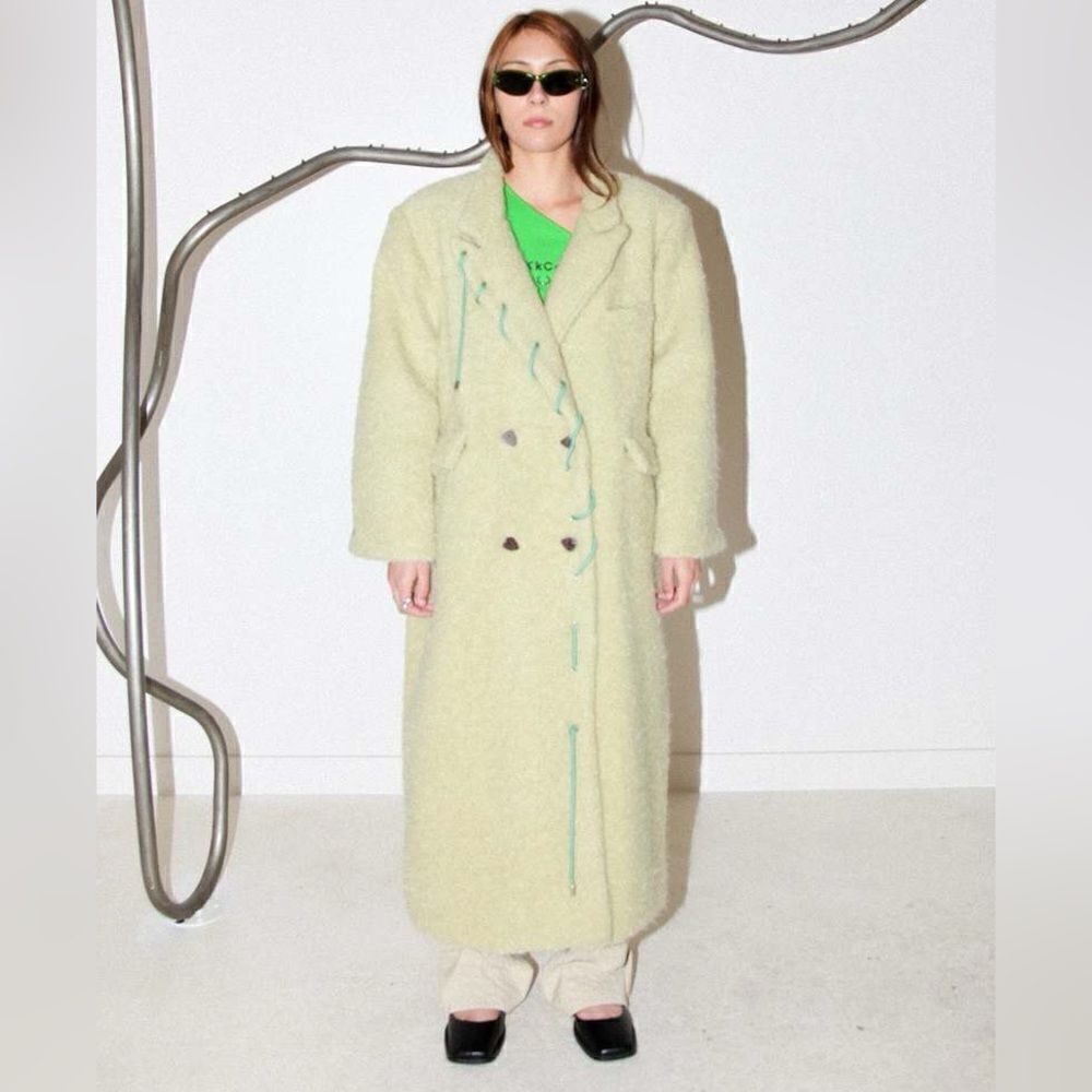 Kkco - Cord Moss Coat: Dried Eucalyptus/ size L